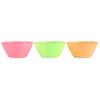 6pc Art Craft Fiesta Glass Bowl Set Hand Blown Contemporary Design Multicolour