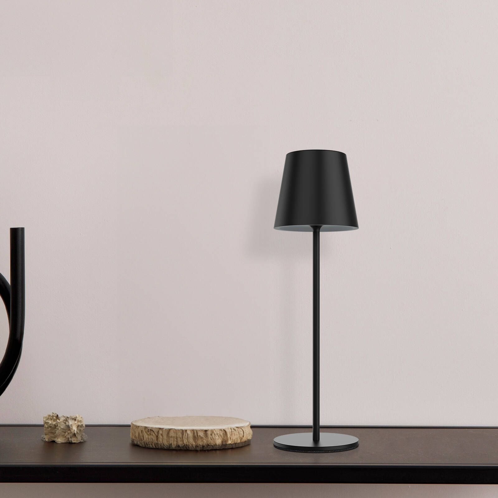 Verve Design Black Akira LED Portable Desk Lamp Bunnings Australia