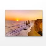 Sunset Sea With Rocks  Print 100% Australian Made 50 x 40cm  (Acrylic)