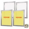 VEVOR Screen Printing Kit White 4 Pieces Aluminum Silk Frames with 355 Count Mesh