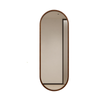 Best World 60cm × 168cm  Oval Walnut Wood Full Length Mirror Wall Mounted Mirror
