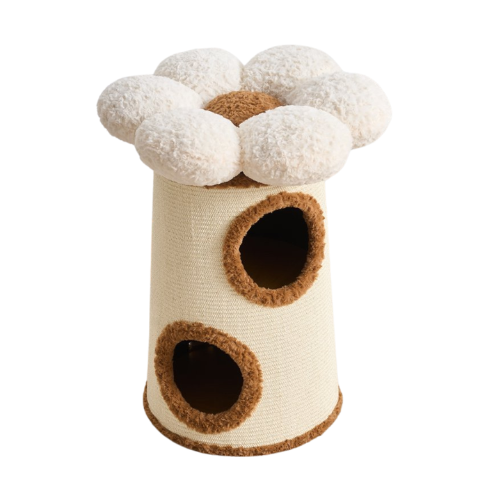Bloom Nest 3-Tier Sisal Cat Barrel Condo