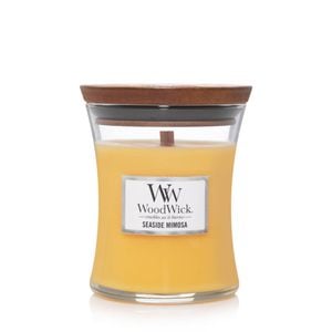 WoodWick Seaside Mimosa Scented Crafted Candle Glass Jar Soy Wax Medium