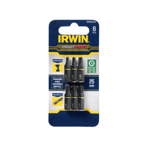 Irwin Impact Pro Performance 25mm TR10,15,20,25,27,30 - 6 Piece
