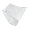 12x 6pc Partyware Mini Dish Small Serving Bowls Set Triangular 87x47x75mm Clear