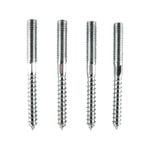 Everhang M8 x 80mm Zinc Plated Hanger Bolt - 4 Pack