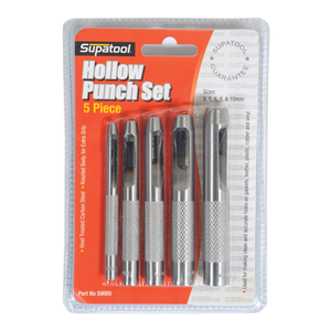 5 Piece Supatool Hollow Punch Set