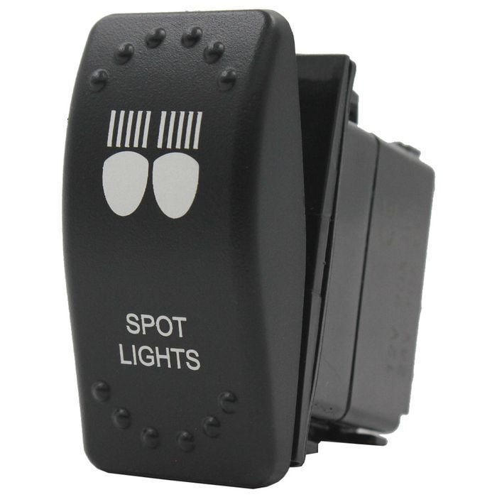 Switch Boss Dual Blue LED Laser Etched Rocker Switch - Spot Lights