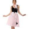 Baby Pink Plus Size Womens 1950s Poodle Skirt - Xlarge