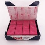 Silver Cup Red Billiards Chalk Set 12 Pieces per Pack