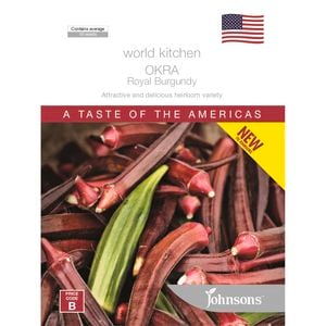 Johnsons Okra Burgundy Vegetable Seeds