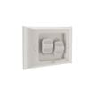 HPM 16A Aqua 2 Gang Flush Mount Switch