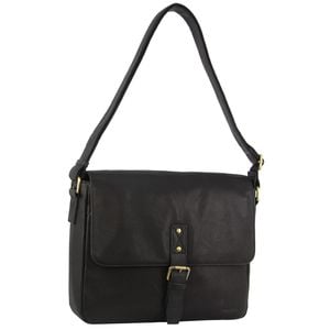 Pierre Cardin Leather Business  in Black with Laptop/Computer Sleeve