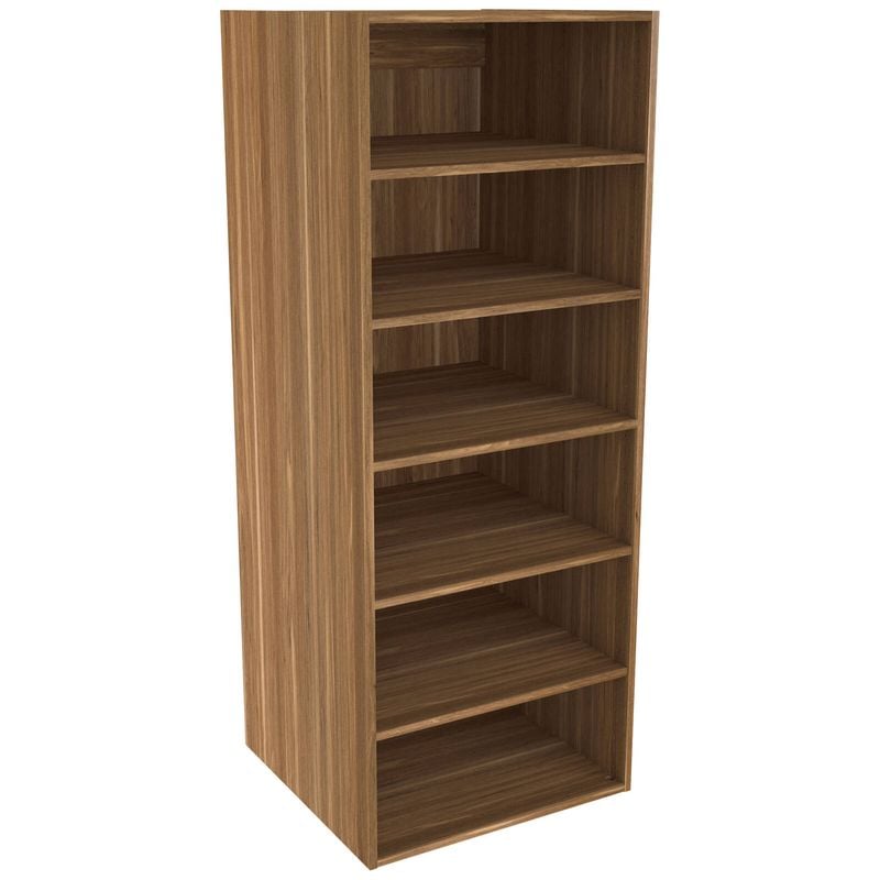 Lugna 1536 x 600 x 580mm Cove Ready to Assemble Robe Insert 5 Shelf Unit
