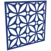 ProtectorAl 300-1200 x 300-1200mm Dark Blue / Gloss White Morrocco Unframed Composite Deco Panel