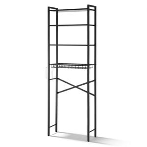 Artiss Over Toilet Bathroom Storage Rack Space Saving 4 Tier Organiser Black