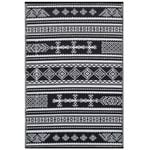 Reversible Outdoor Plastic Mat - Chatai Ellora-Black-White- 180x270cm