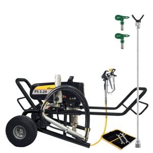 Wagner ProSpray 3.29 Paint Sprayer Lowboy Plus - Includes 24" Spray Tip Extension Pole and 2 HEA Tips 621