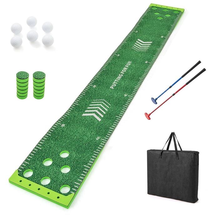 Costway 332x50cm Golf Practice Mat Golf Putting Green