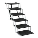 PaWz 6 Step Foldable Pet Ramp - Black