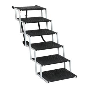 PaWz 6 Step Foldable Pet Ramp - Black