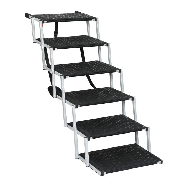 PaWz 6 Step Foldable Pet Ramp - Black