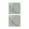 2PK Bambury Elvire 600gsm Soft Absorbent Cotton Bath Sheet 80x160cm Green