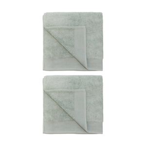 2PK Bambury Elvire 600gsm Soft Absorbent Cotton Bath Sheet 80x160cm Green