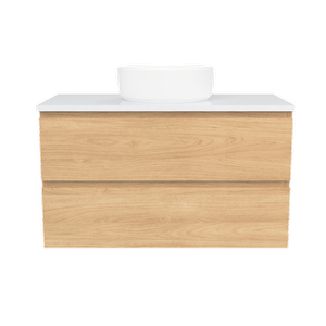 New England Joinery 900mm Dignate SilkSurface Top Wall Hung Vanity
