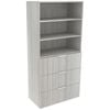 Lugna 1536 x 750 x 380mm Mist 2 Adjustable Shelf 3 Drawer Storage Cabinet