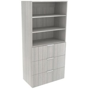 Lugna 1536 x 750 x 380mm Mist 2 Adjustable Shelf 3 Drawer Storage Cabinet