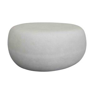 Modern Furniture ROCCO  Indoor & Outdoor Pebble Coffee Table - White Concrete