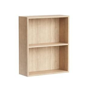 Kaboodle 400-499mm Almond Oak Customisable Shallow Wall Open Shelf
