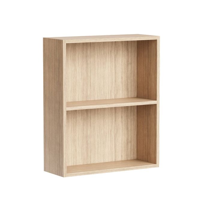 Kaboodle 400-499mm Almond Oak Customisable Shallow Wall Open Shelf