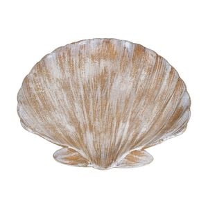 Maine & Crawford 7-Seashell 27x25cm Wooden Tray Organiser Storage Decor Natural