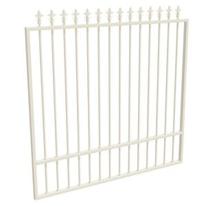 ProtectorAl 1201 - 1500 x 1500mm Surfmist Aluminium Garden Gate Spear Top With Mid Rail