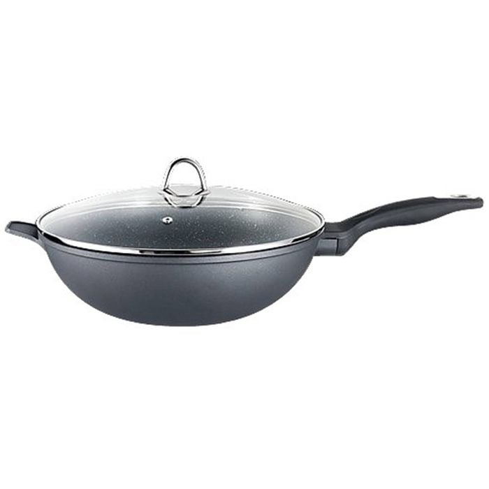 Granite Non Stick Wok With Lid 30cm Baccarat