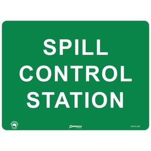 Pinnacle Signage 400 x 300mm Spill Control Station Sign