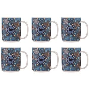 6PK Ashdene Spirit Land Harmony In The Waters New Bone China Drinking Mug 400ml