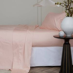 Bedding Co. Sheet Set 1200TC Egyptian Cotton Soft Pink Queen