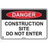 Pinnacle 300 x 200mm Poly Danger Construction Site Do Not Enter Sign