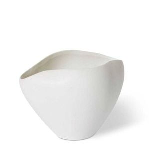E Style Zelma 15cm Ceramic Flower/Plant Vase Decor - Matt White
