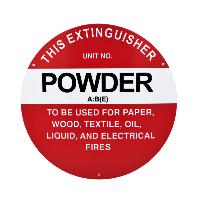 FireShield 200mm ABE Dry Powder Sign