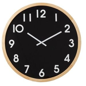 Amalfi Leonard Wall Clock 61cm - Natural/Black