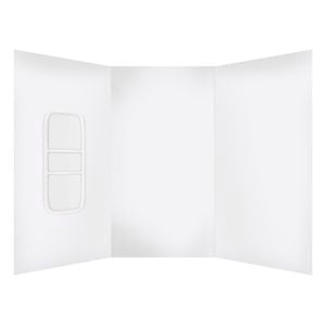 Stein 3000 x 2000mm White Custom 3-Sided Moulded Wall Shower Liner 