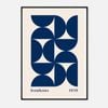 Galrie Bauhaus 1919 - Elegant Minimalist Geometric Art Print for Modern Interiors, Black Frame, A1 60 x 84cm (23 x 33inch)