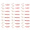 3x 8PK 2.5In Rapala Crush City Soft Plastic Curly Tail Lures - Bubblegum UV