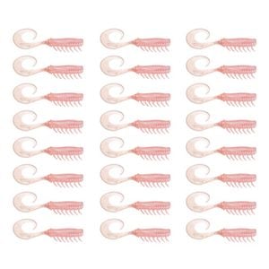 3x 8PK 2.5In Rapala Crush City Soft Plastic Curly Tail Lures - Bubblegum UV