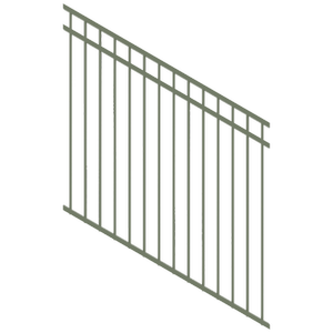 ProtectorAl 350 - 1200 x 1200mm Pale Eucalypt Raked 16-30º DTR All Up Pool Fence Panel