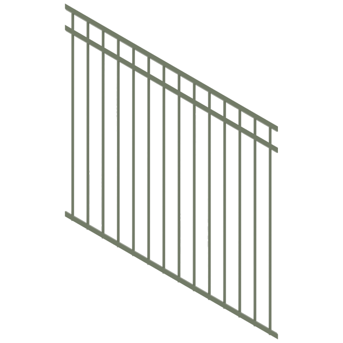 ProtectorAl 350 - 1200 x 1200mm Pale Eucalypt Raked 16-30º DTR All Up Pool Fence Panel